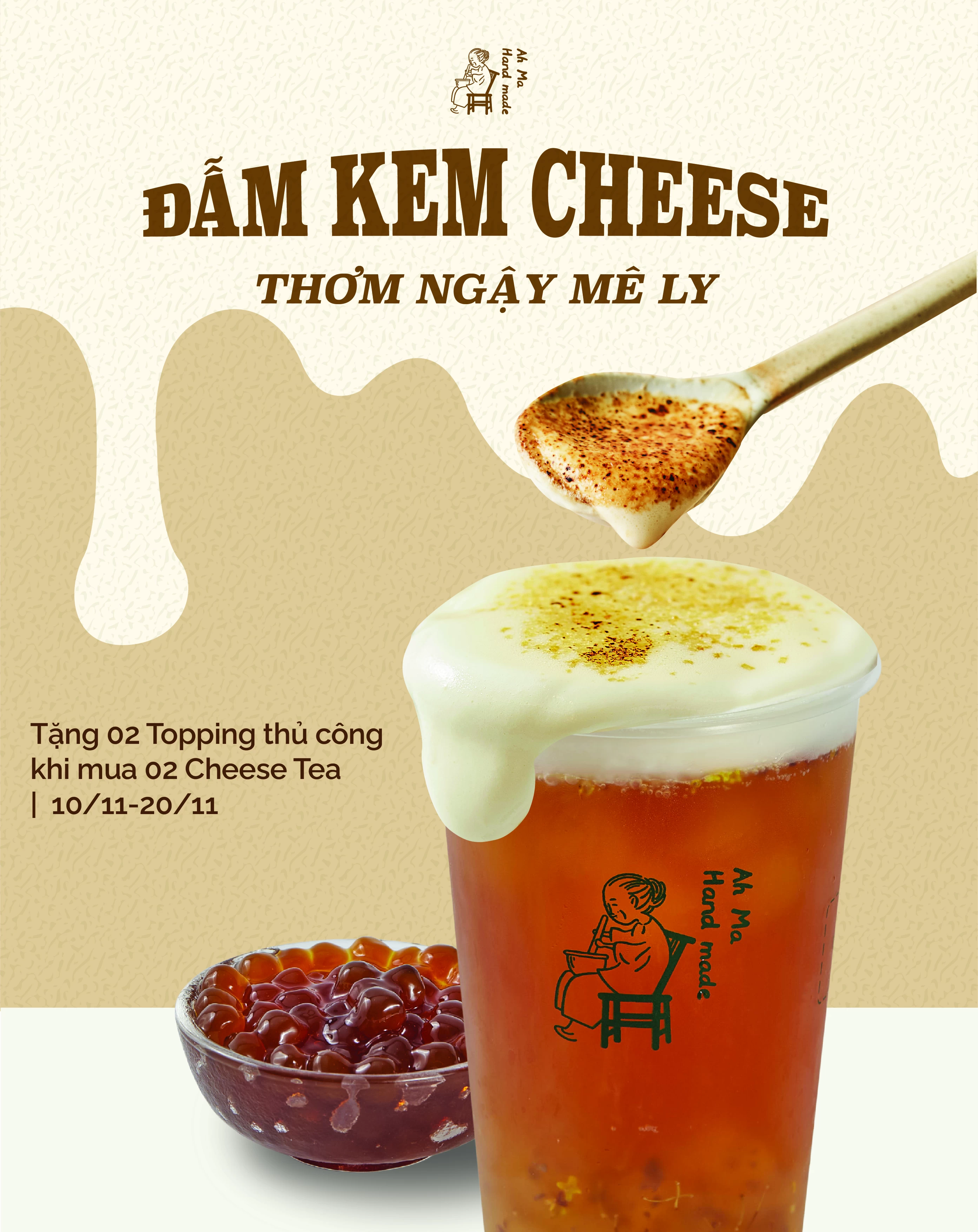 CHEESE TEA RA MẮT, AH MA CÓ QUÀ TẶNG BẠN !