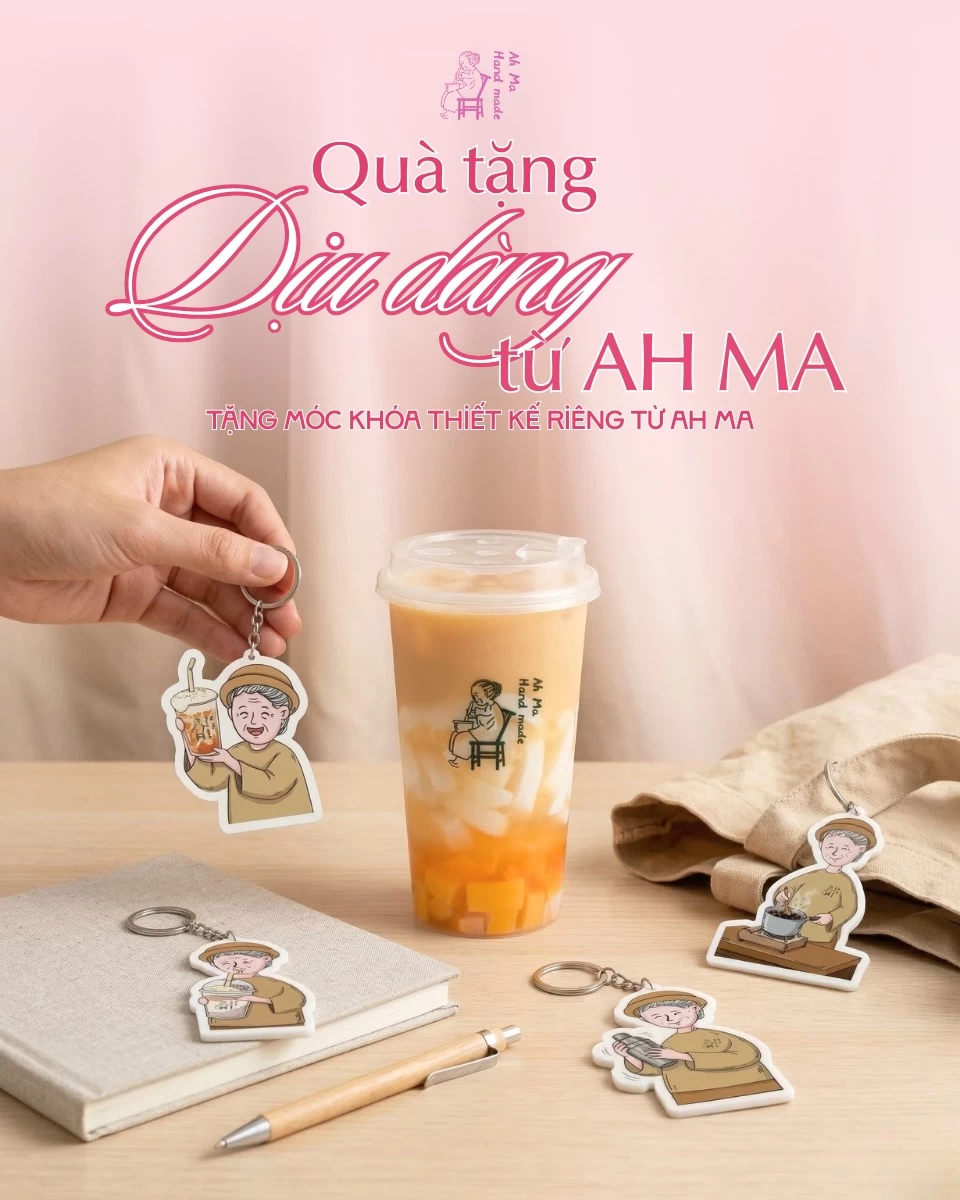MỘT CHÚT DỊU DÀNG MANG THEO – QUÀ TẶNG MÓC KHÓA THIẾT KẾ RIÊNG TỪ AH MA